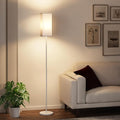 64.6" Floor Lamp, Pole with Foot Switch, Modern Standing Lamp Lampshade by GOEBLESON