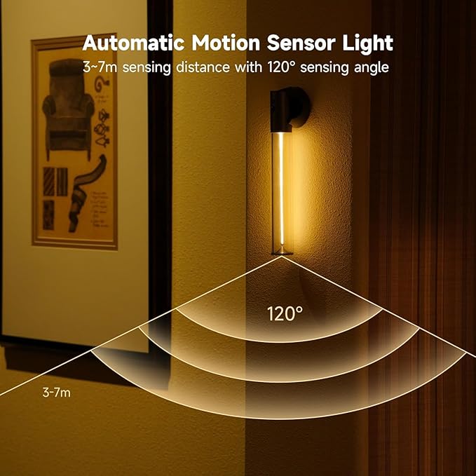 AUGE LIGHT Motion Sensor Wall Sconce Motion Sensor Light Magnetic Body Sensor - Image 3