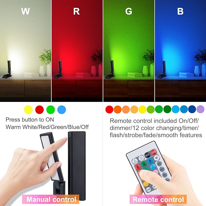 BIGMONAT Wireless Wall Light Battery Powered, Portable Night Light - Image 3