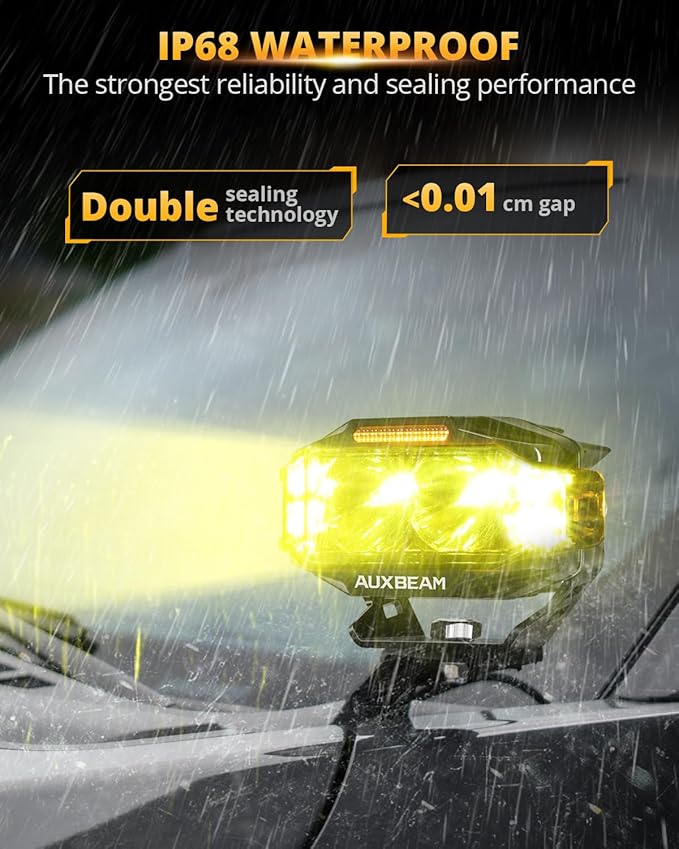 Auxbeam V-MAX Series LED Light Pod, 270° Side Shooter LED Offroad Lights - Image 5