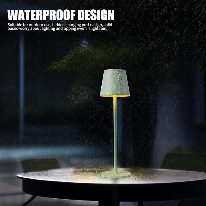 BGFHome Cordless Table Lamp LED Desk lamp, 5000mAh Rechargeable Touch Night - Image 5