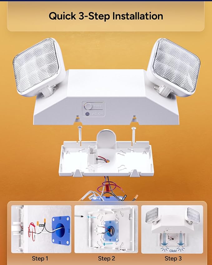 Sunco 48 Pack LED Emergency Lights, Commercial Lighting - Image 5