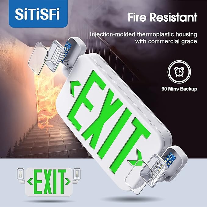 Led Combo Emergency Exit Sign Light - Image 3