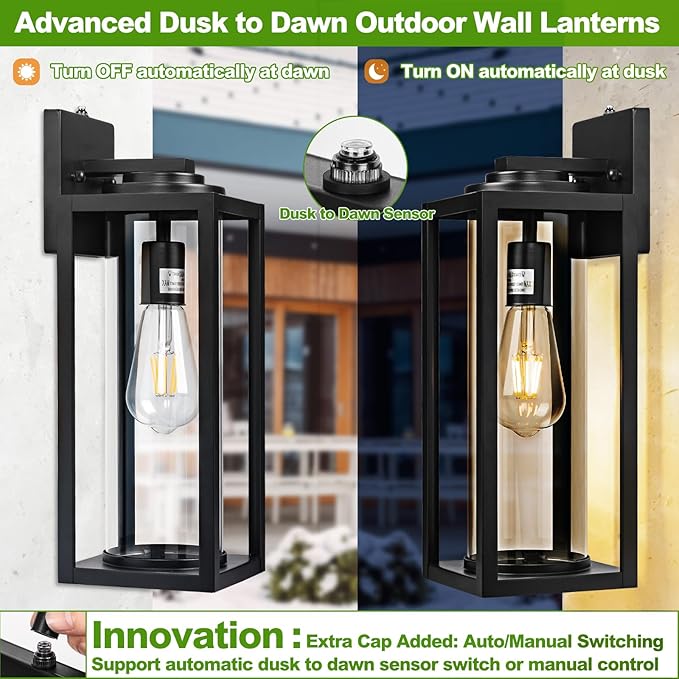 Dusk to Dawn Outdoor Wall Light Fixtures - Image 3