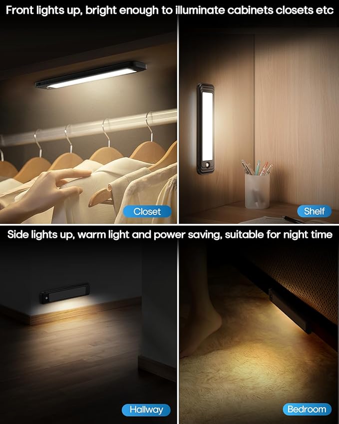 HIBOITEC Under Cabinet Lighting Wireless, 56 LED Closet Lights Motion Sensored - Image 7