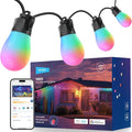 NEEWER 144ft Outdoor String Lights, App Control Smart AI RGBW Dimmable Patio by Neewer