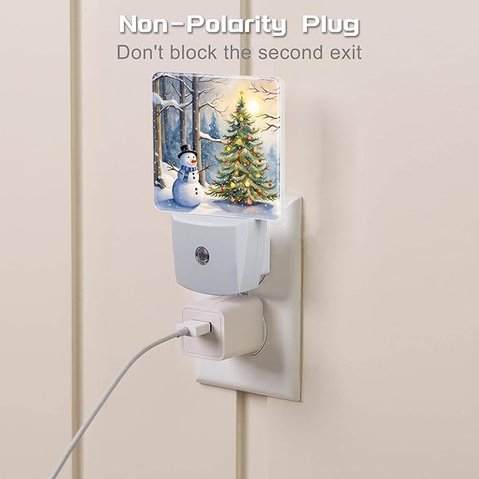 Christmas Tree With Snowman Night Light - Image 3