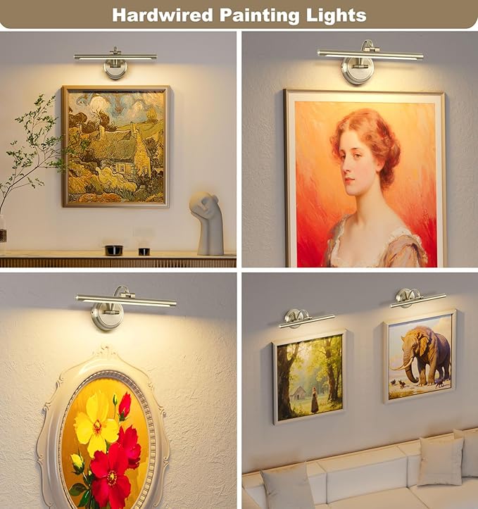 Antique Bronze Picture Light for Wall, Dimmable Painting Light, 16 Inch - Image 7