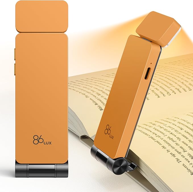 86lux Book Light, Rechargeable Reading Lights by 86Lux