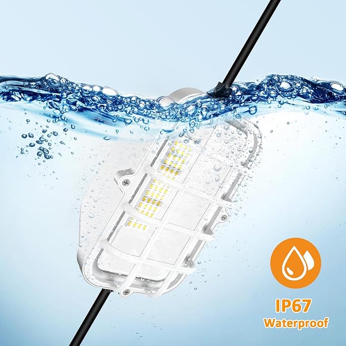 50ft LED Construction String Lights, Super Bright 150W 15000LM Waterproof IP67 - Image 5