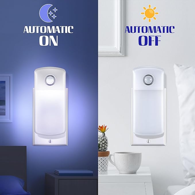 Enhon Emergency Power Failure Night Lights, 5-in-1 Multi Color LED Light - Image 4