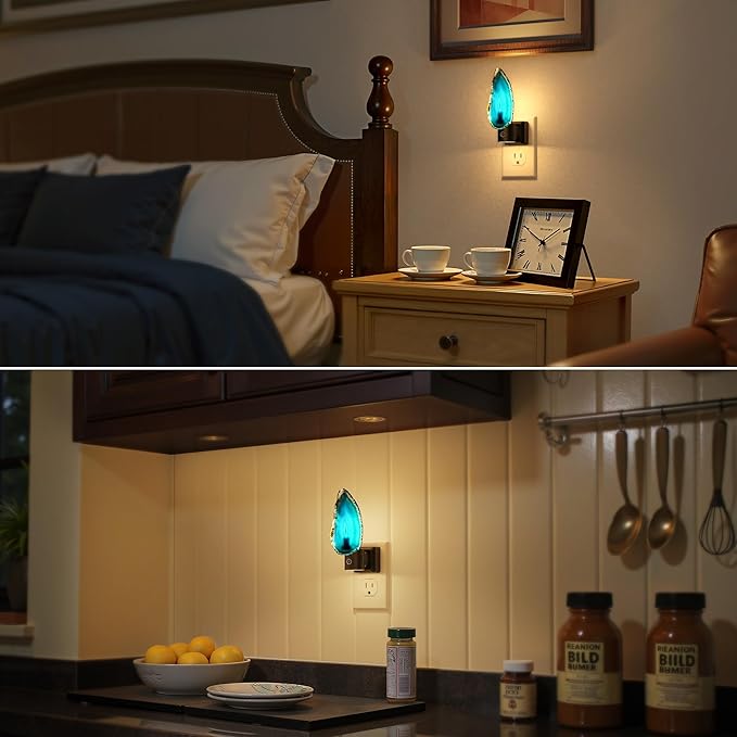 Briignite Agate Night Lights Plug into Wall, Dimmable Night Lights - Image 5