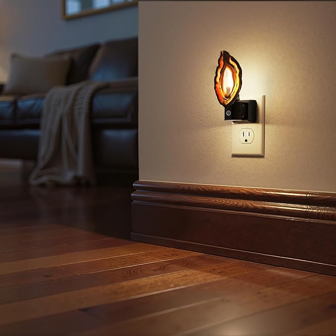 Briignite Agate Night Lights Plug into Wall, Dimmable Night Lights - Image 5