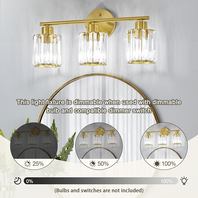Crystal Bathroom Light Fixtures, Bathroom Lighting Fixtures Over Mirror - Image 4