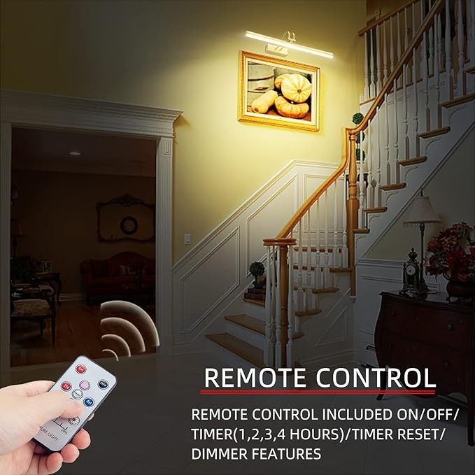 Picture Light, Picture Lights for Wall Cordless, Battery Wall Lights for - Image 3
