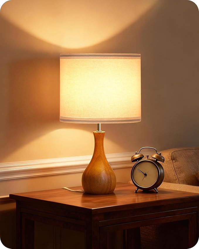 Small Table Lamp, Wood Desk Lamp by GOEBLESON