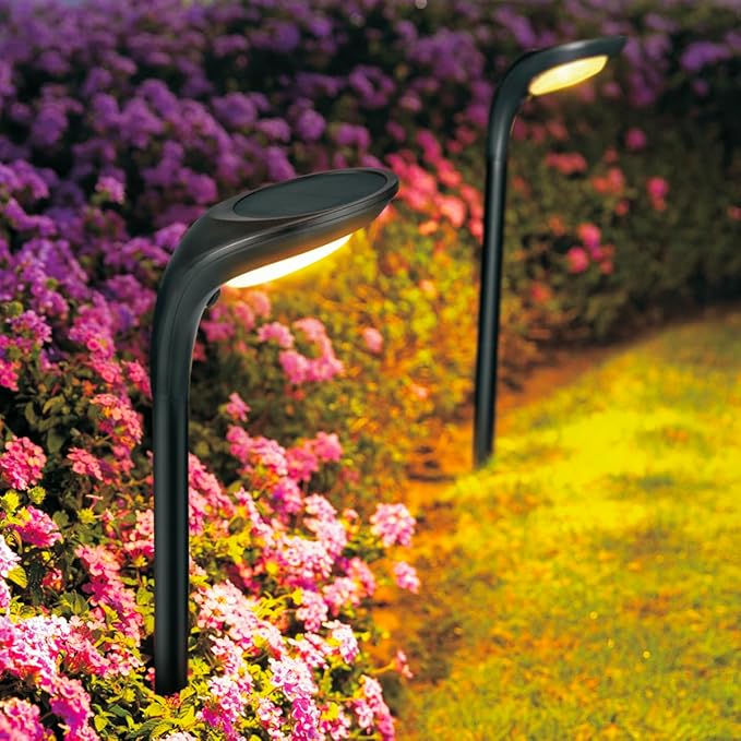 Solar Outdoor Pathway Lights, 4 Pack, Waterproof IP65, Stylish Snake Head Shape - Image 6