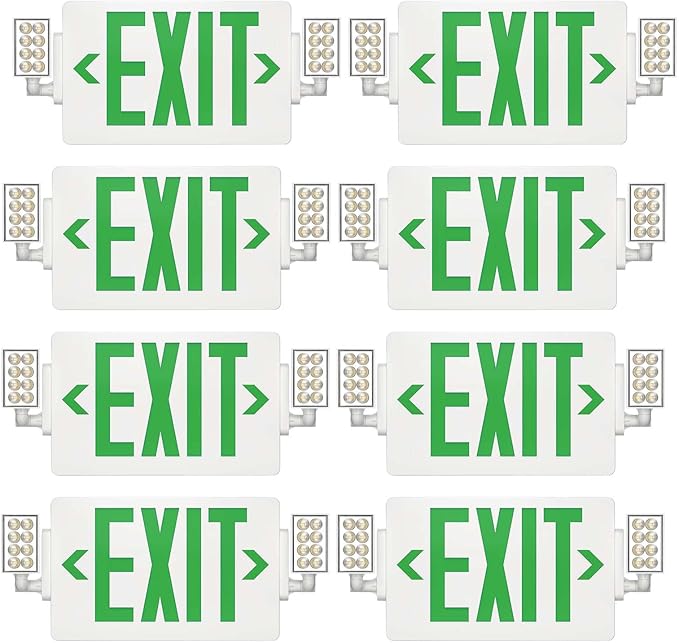 Spectsun 8 Packs Exit Signs by SpectsunLighting