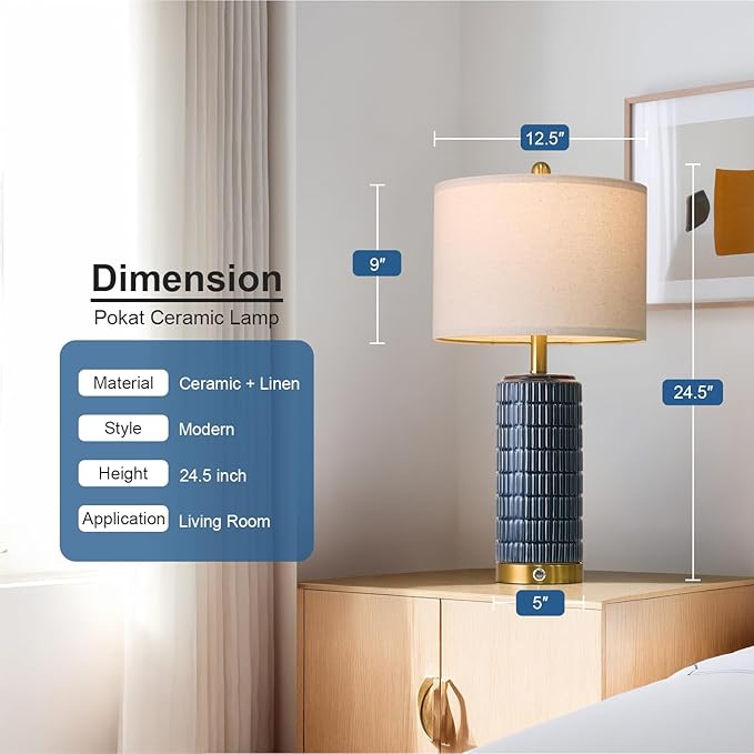 PoKat Touch Bedside Table Lamps - Image 7
