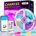CHARKEE LED Strip Lights 110ft, Music Sync RGB LED Strip Lights by CHARKEE