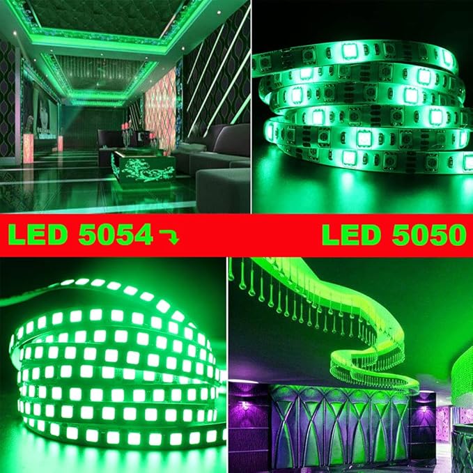 LED Light Strip, 16.4ft 600 Units SMD 5054 LEDs, 16000LM Flexible 12V DC - Image 4