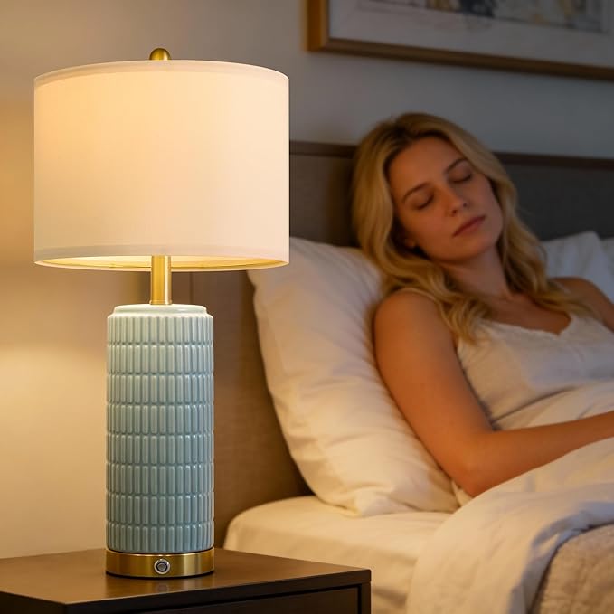 PoKat 25'' Bedside Table Lamps Set of 2 - Image 6
