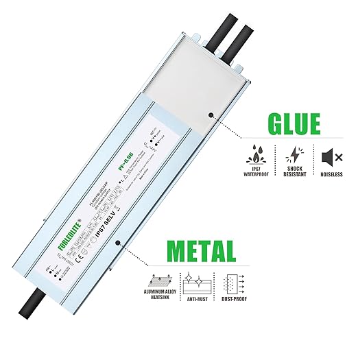Wide Input 100~265V AC to DC 24V 400W Output IP67 Waterproof Constant Low - Image 4