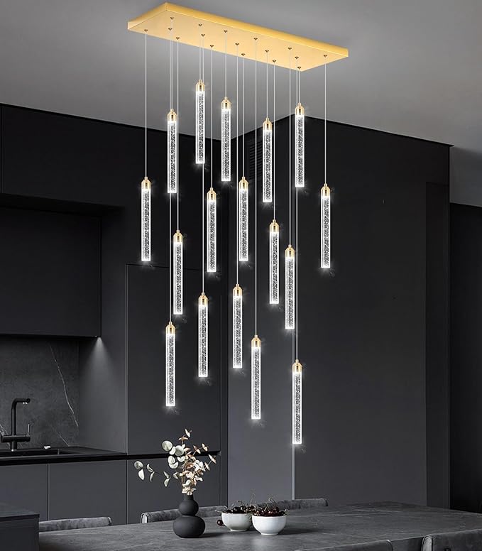 Rectangular Chandeliers 17-Lights Long Light - Image 9