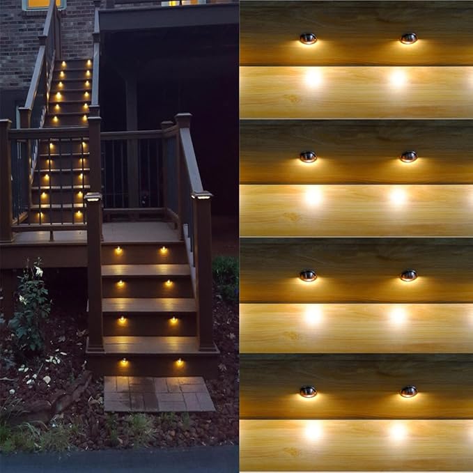 FVTLED Pack of 30 Warm White Low Voltage LED Deck Lights kit Φ1.38 Outdoor - Image 7