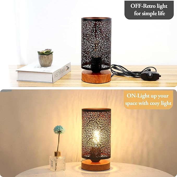Small Industrial Table Lamps Dimmable, Bedside Lamps - Image 4