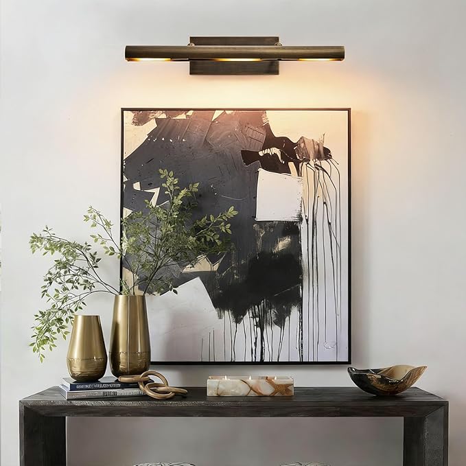 Art Picture Frame Wall Light: 24" Antiquing Copper Dimmable Artwork Painting - Image 6