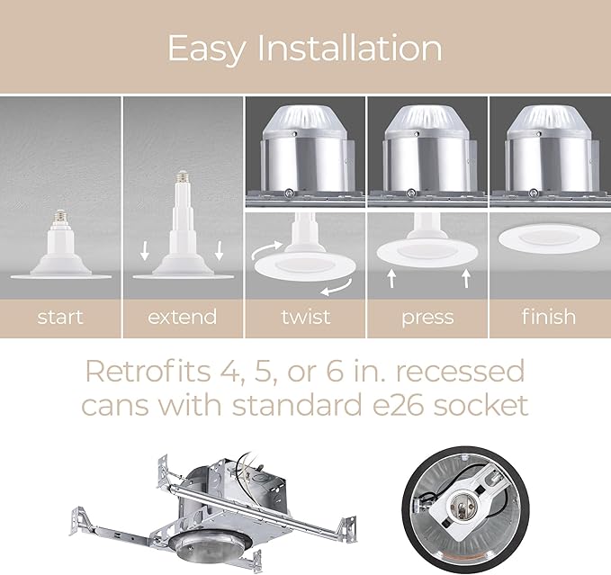 Just Screw Me in 6in LED Recessed Retrofit Light - Image 2