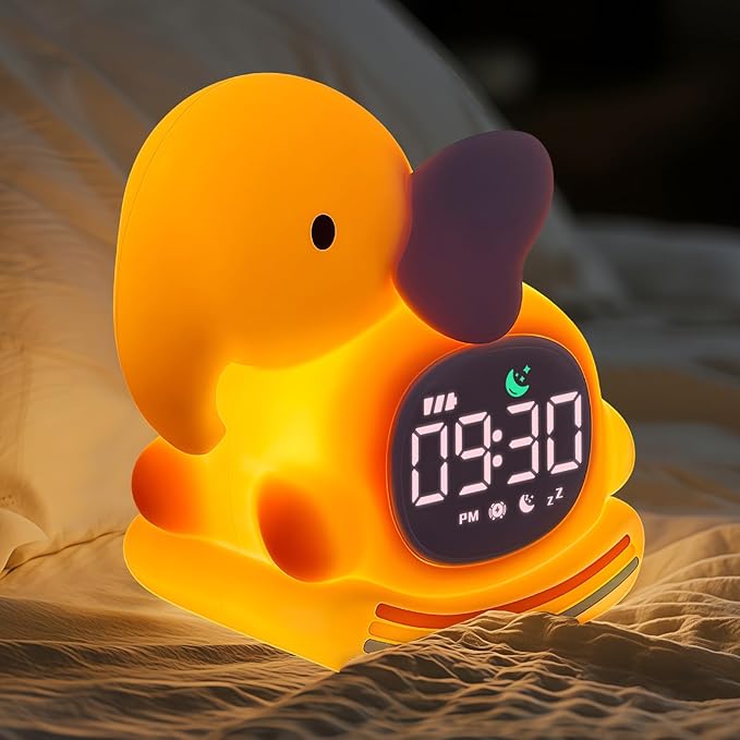 Alarm Clock for Kids with Night Light, Sleep Training Clock Time to Wake Clock by Yiliaw