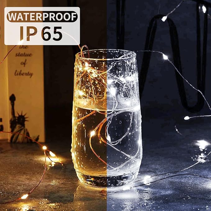24 Pack Fairy Lights 7Ft 20 LED Twinkle String Lights 3 Modes Battery Operated - Image 2