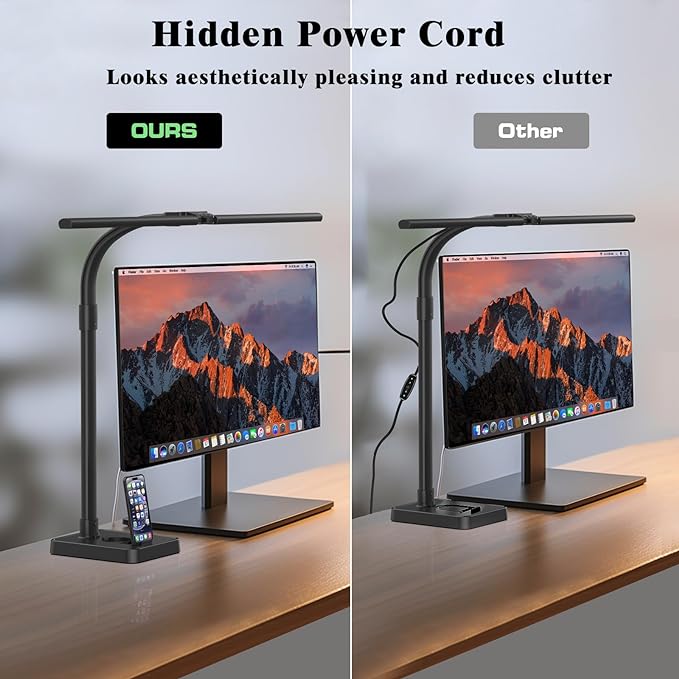 LED Desk Lamp for Home Office, 24W Bright Desk Lamp - Image 5