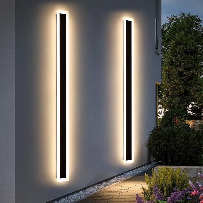 Upgrade Widened 2 Pack LED Outdoor Wall Lights, 71inch Modern Lighting Fixture - Image 7