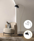 HarvestLand Halo Brass Floor Reading Lamp – Standing Reading Lamps by Harvestland