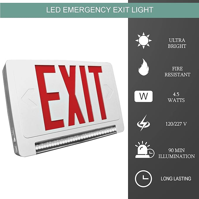 Ciata Ultra Bright Energy-efficient Lighted Exit Signs - Image 4