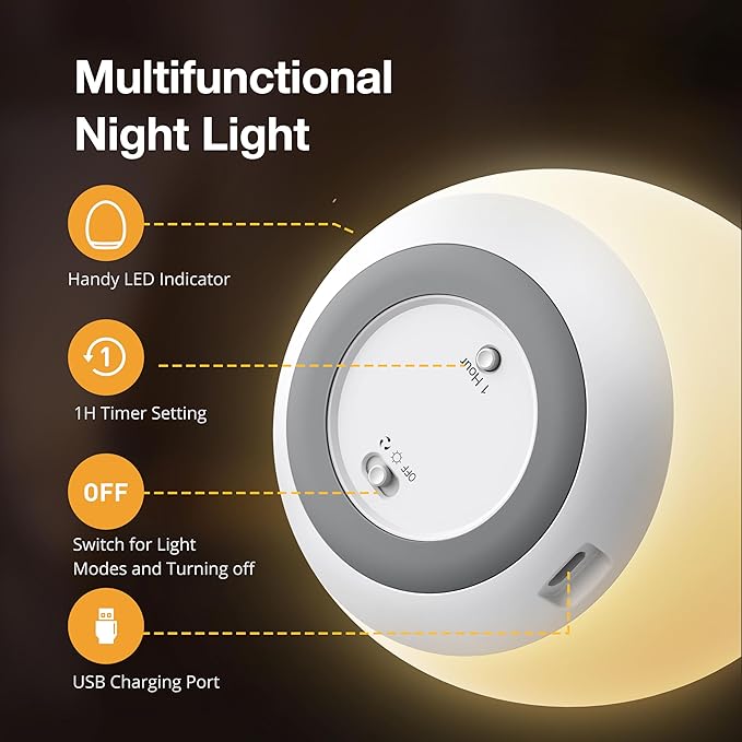 JolyWell Night Light for Kids, Baby Night Light - Image 6