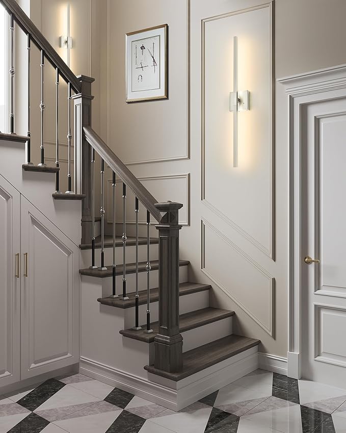 Rechargeable Battery Operated Wall Sconce Set of Two, 24 Inch, 3000K/4500K/6000K - Image 7