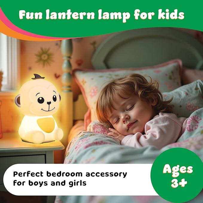 LitezAll Monkey Squishy Silicone Night Light - Image 2