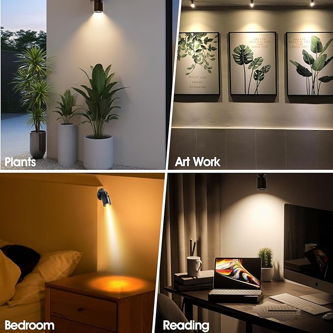 DEDC 6pcs Mini LED Spot Lights, 1W 5V 3000K Under Cabinet Lights, Mini - Image 7