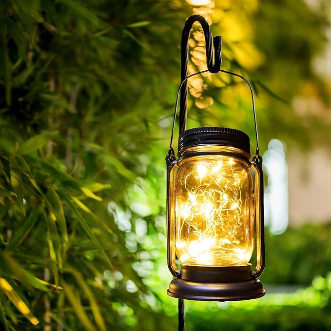 4 Pack Hanging Solar Lantern Lights, Gifts - Image 6