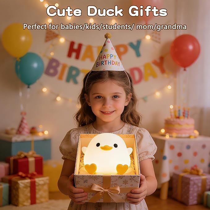 Duck Lamp, Cute DoDo Duck Night Light, Dimmable/Timer Ducky Lamp, Silicone - Image 5