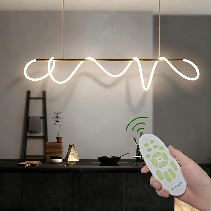 Modern Pendant Lights, Pendant Lights Kitchen Island, Remote Control Dimmable by JYYQ