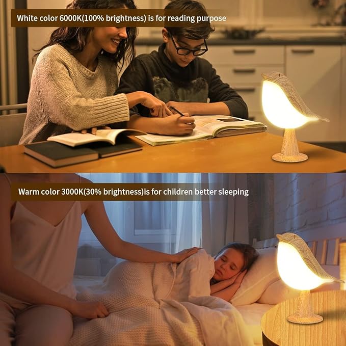 Bird Table Lamp with Remote & Touch Control | 3 Color Temperature & 3-Level - Image 3