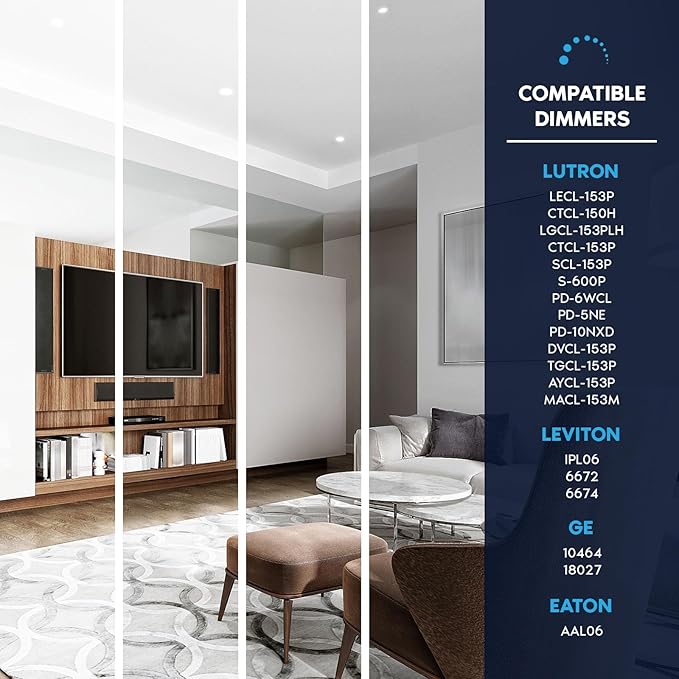 LUXRITE 4 Inch Trimless LED Recessed Lights - Image 6