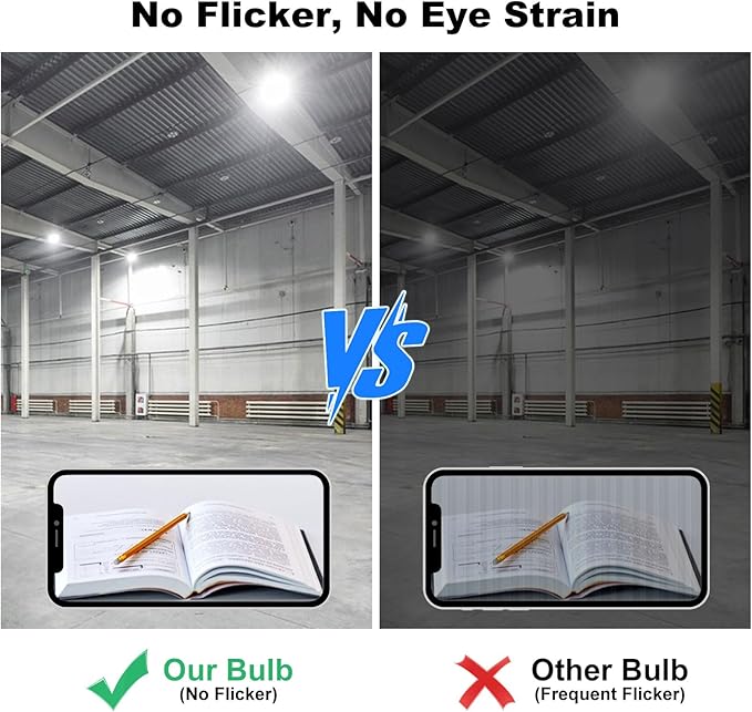 60w Led Light Bulb 500w Equivalent 7500lm 2Pack，5000K Daylight E26 Base，Bright - Image 5
