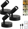 JOOSENLUX Spot Lights Indoor 3-Pack Wireless Rechargeable LED Rechargeable by HOME