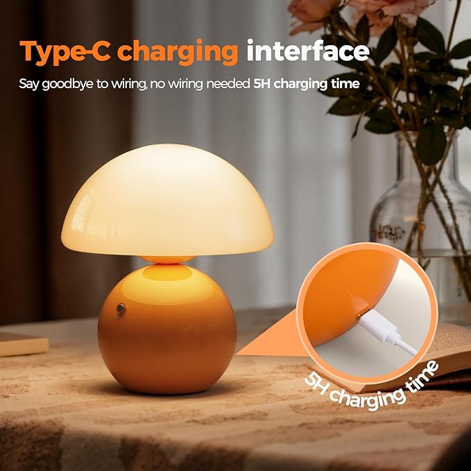 NIORSUN Mushroom Lamp Table Lamp - Image 5